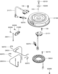 Electric Equipment Assembly Diagram and Parts List for 22973G 400000000 - 401999999 Toro Lawn Tractor Accessories