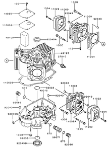 Part Location Diagram of 11008-7002 Toro Head-Comp-Cylinder