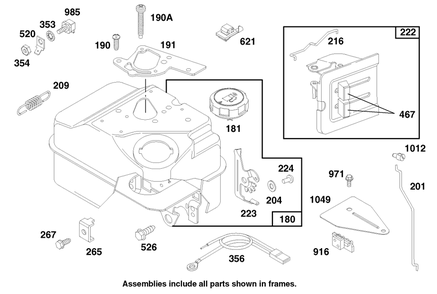 Part Location Diagram of 262359 Toro Link-Choke