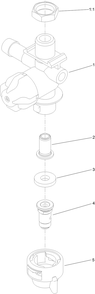 Right Nozzle Assembly Diagram and Parts List for 34230 400000000-408787720 Toro Spreader