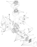 Part Location Diagram of 119-1913 Toro Muffler Kit