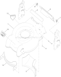 Housing Assembly Diagram and Parts List for 29639 310000001-310999999 - 2010 Toro Lawn Mower
