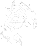 Housing Assembly Diagram and Parts List for 29641 290000001-290999999 - 2009 Toro Lawn Mower