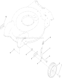 Front Wheel and Height-of-Cut Assembly Diagram and Parts List for 29642 310000001-310999999 - 2010 Toro Lawn Mower