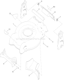 Part Location Diagram of 117-5971 Toro Baffle-Front, Rwd