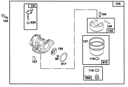 Engine Briggs & Stratton Model 12a802-0611-01 Diagram and Parts List for 20904BC 5900001 - 5999999 Toro Lawn Mower