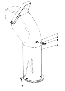 Chute Extension Kit 26-1100 Diagram and Parts List for 30760 00000001 - 09999999 Toro Lawn Tractor