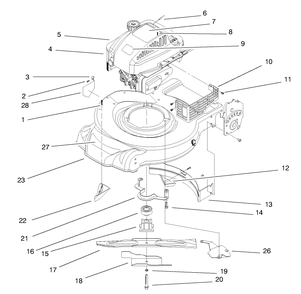 Engine Assembly Diagram and Parts List for 20457 7900001 - 7999999 Toro Lawn Mower