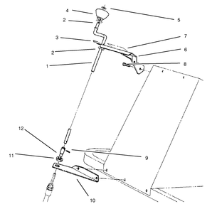 Chute Control Assembly Diagram and Parts List for 30761 790001 - 799999 Toro Snow Blower