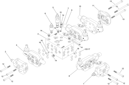Valve Assembly No. 137-7646 Diagram and Parts List for 22983 410480000 - 411799999 Toro Lawn Tractor Accessories