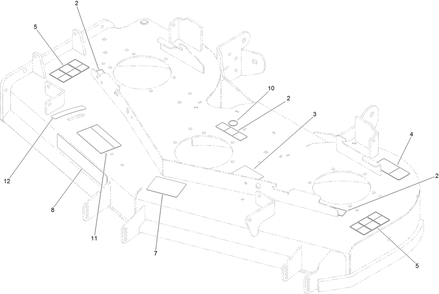 Deck Decal Assembly Diagram and Parts List for 75932 400000000-402364806 Toro Lawn Mower