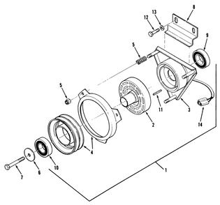 Pto Electric Clutch Diagram and Parts List for Z1-24OE03  Toro Lawn Tractor