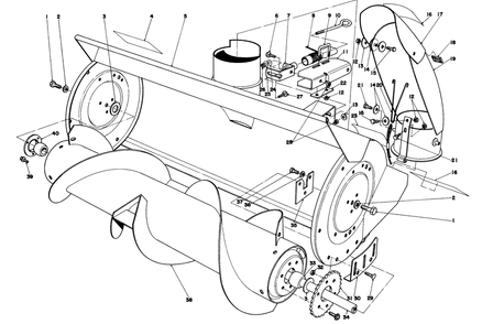 36" Snowthrower Attachment Model No. 59136 (Continued) Diagram and Parts List for 57360 0000001 - 0999999 Toro Lawn Tractor
