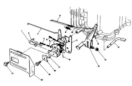 Governor Assembly (Model No. Vmf5 & Vmg6) Diagram and Parts List for 20622 7000001 - 7999999 Toro Lawn Mower