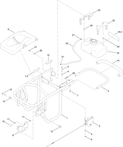 Part Location Diagram of 127-5596-03 Toro Handle-Rammer