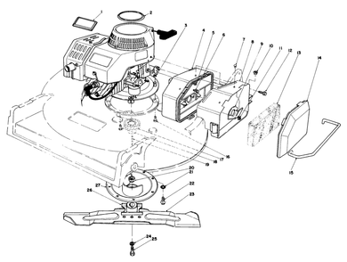 Engine Assembly (Model 22035) Diagram and Parts List for 22035 8000001 - 8002989 Toro Lawn Mower