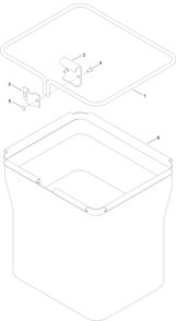 Bag And Frame Assembly Diagram and Parts List for 79601 400000000 - 999999999 Toro Lawn Tractor