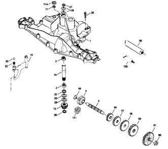Peerless Transaxle Model No. 915-020 Diagram and Parts List for 71182 5910001 - 5999999 Toro Lawn Tractor