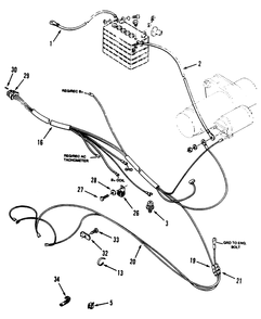 Electrical System Diagram and Parts List for 73421 5901047 - 5999999 Toro Lawn Tractor