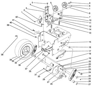 Part Location Diagram of 63-2881 Toro DISCONTINUED
