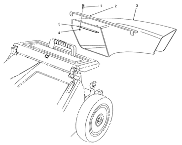 Side Discharge Chute Model No. 59112 (Optional) Diagram and Parts List for 26625B 1000001 - 1999999 Toro Lawn Mower
