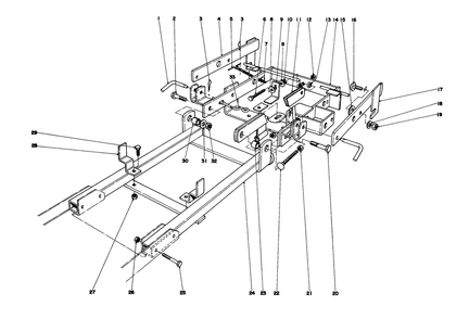 Carrier Frame Assembly Diagram and Parts List for 59136 0000001 - 0999999 Toro Snow Blower