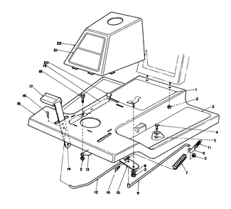 Front Body Assembey Diagram and Parts List for 56123 9000001 - 9999999 Toro Lawn Tractor