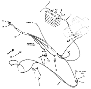 Engine Wire Harness Diagram and Parts List for 73502 7900001 - 7999999 Toro Lawn Tractor