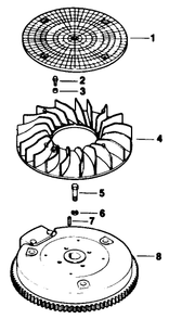 Flywheel-Engine Kohler Model No. Mv16s-Type 56511 Diagram and Parts List for 30117 0000001 - 0999999 Toro Lawn Tractor Accessories