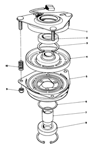Clutch Assembly No. 44-0770 Diagram and Parts List for 57360 6000001 - 6999999 Toro Lawn Tractor