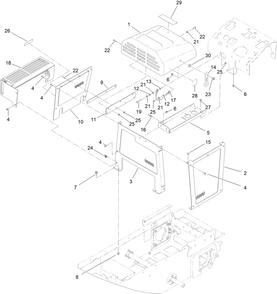 Part Location Diagram of 131-0716 Toro Decal-Cper0003