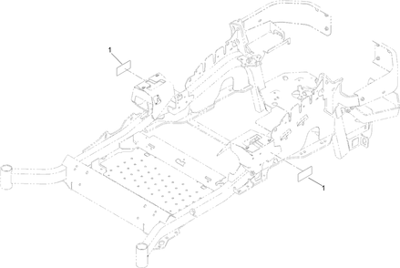 Frame Decal Assembly Diagram and Parts List for 74952 403319825-999999999 Toro Lawn Mower