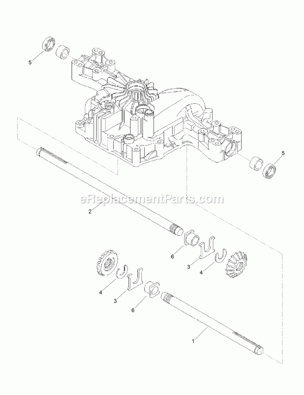 Axle Shaft Assembly Transmission Assembly No. Diagram and Parts List for 74596 317000001-999999999 Toro Lawn Mower