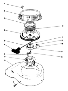 Recoil Assembly (Model No. 47pm1-3) Diagram and Parts List for 22026 2000001 - 2999999 Toro Lawn Mower