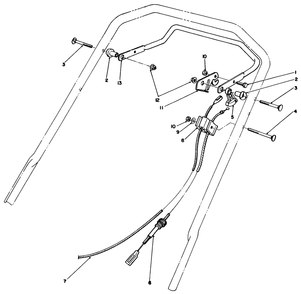 Traction Control Assembly Diagram and Parts List for 20320 2000001 - 2999999 Toro Lawn Mower