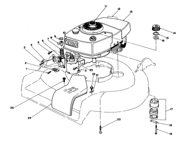 Engine Assembly Diagram and Parts List for 16770 3000001 - 3999999 Toro Lawn Mower