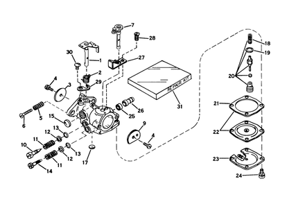 Part Location Diagram of 31838 Toro Fitting, Fuel Inlet