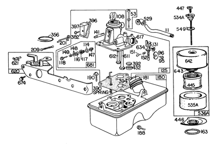 Part Location Diagram of 222593 Toro Base-Air Cleaner