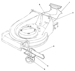 Mulching Kit Model No. 59181 Diagram and Parts List for 26620BG 2000001 - 2999999 Toro Lawn Mower