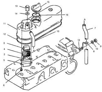 Head Cover Assembly Diagram and Parts List for 22303 990001 - 999999 Toro Lawn Tractor Accessories