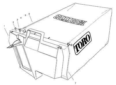 Grass Bag Assembly No.11-5609 Diagram and Parts List for 22141 790000001 - 799999999 Toro Lawn Mower