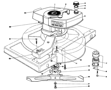 Engine Assembly Diagram and Parts List for 18060 9000001 - 9999999 Toro Lawn Mower