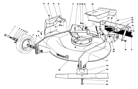 Housing Assembly Diagram and Parts List for 23177 7000001 - 7999999 Toro Lawn Mower