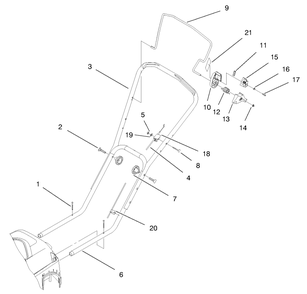Part Location Diagram of 95-3000 Toro DISCONTINUED
