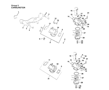 Carburetor-Engine Kohler Model No. Mv16s-Type Ps56519 Diagram and Parts List for 30180 490731 - 499999 Toro Lawn Tractor Accessories