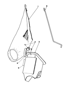 Bagging Kit No. 47-6510 (Optional) Diagram and Parts List for 16585 7000001 - 7999999 Toro Lawn Mower