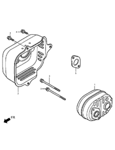 Muffler Assembly Diagram and Parts List for 02610 410200000-999999999 Toro Lawn Mower