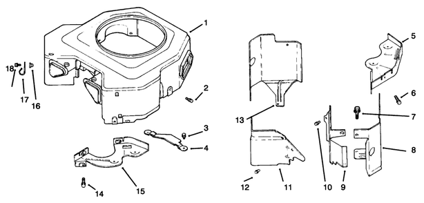 Blower Housing & Baffles Diagram and Parts List for 72085 6900001 - 6999999 Toro Lawn Tractor