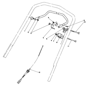 Traction Control Assembly Diagram and Parts List for 20747C 6000001 - 6999999 Toro Lawn Mower