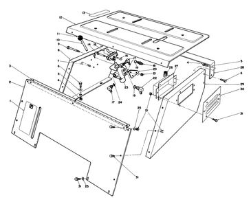 Seat Support Assembly Diagram and Parts List for 30754 7000001 - 7999999 Toro Lawn Tractor